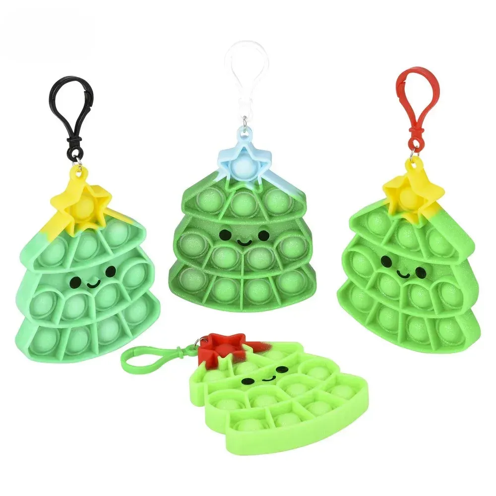 4.25" Christmas Tree Bubble Popper Clip Ons