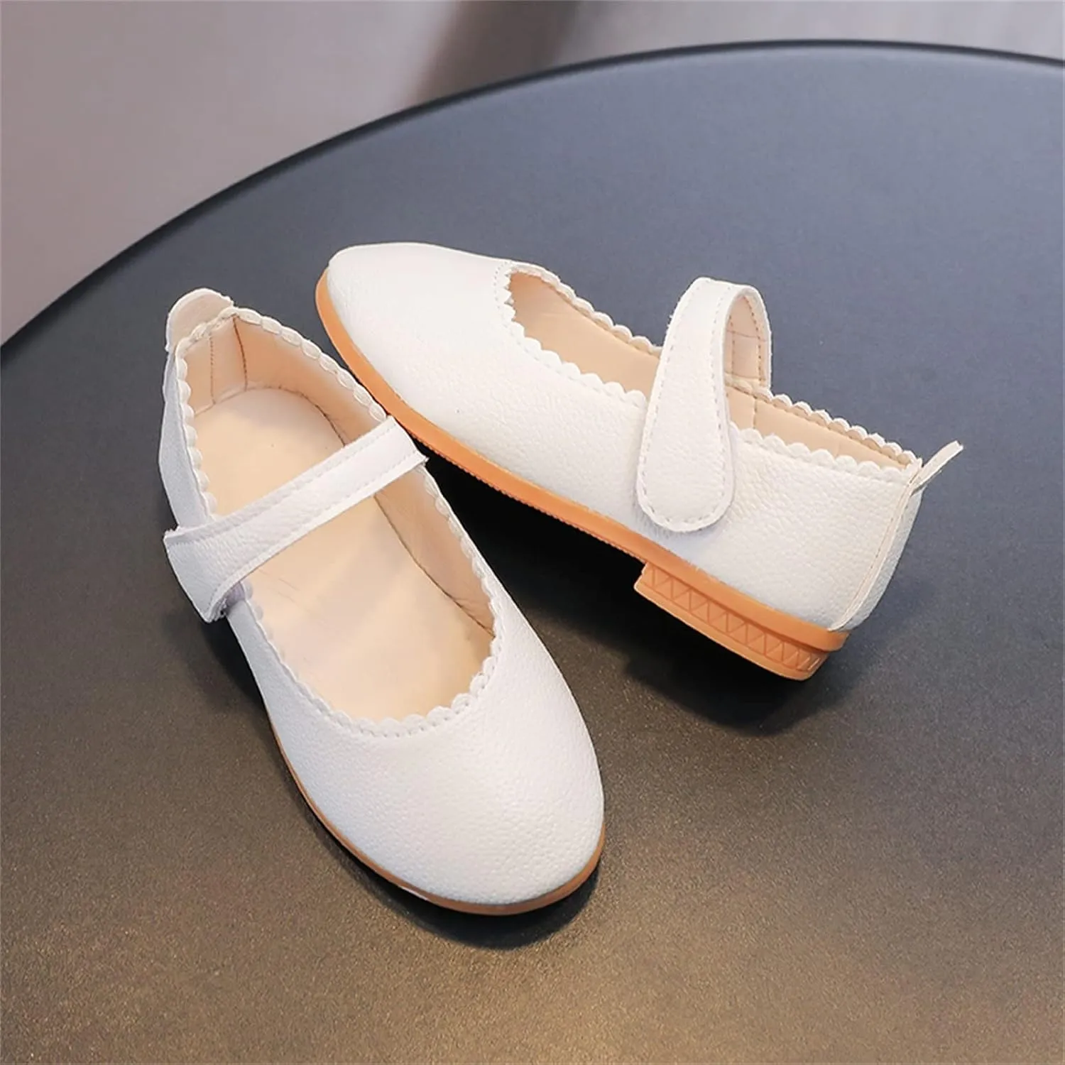 5t Rain Boots Girls Summer and Autumn Fashion Cute Girls Casual Shoes Round Toe Solid Color Flat Toddler Girls Booties
