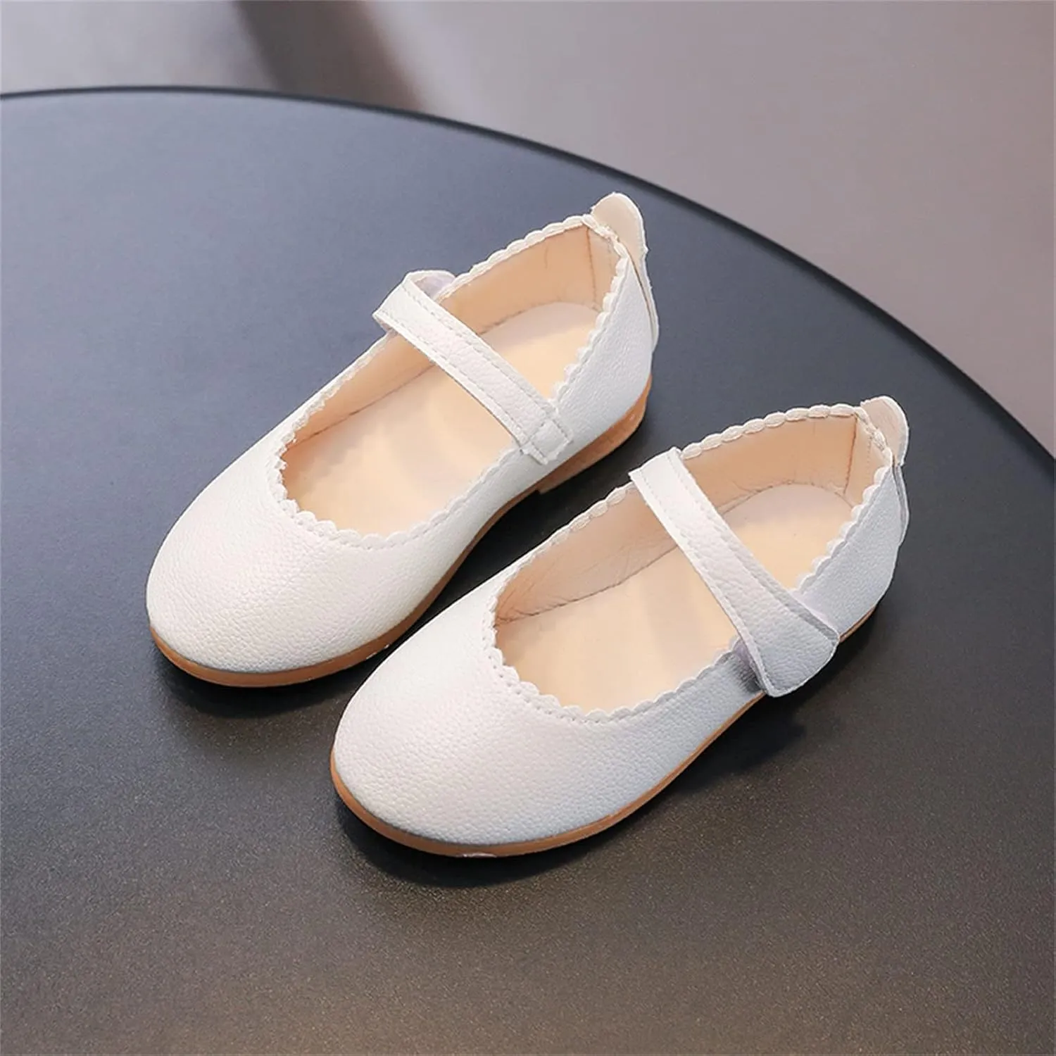 5t Rain Boots Girls Summer and Autumn Fashion Cute Girls Casual Shoes Round Toe Solid Color Flat Toddler Girls Booties