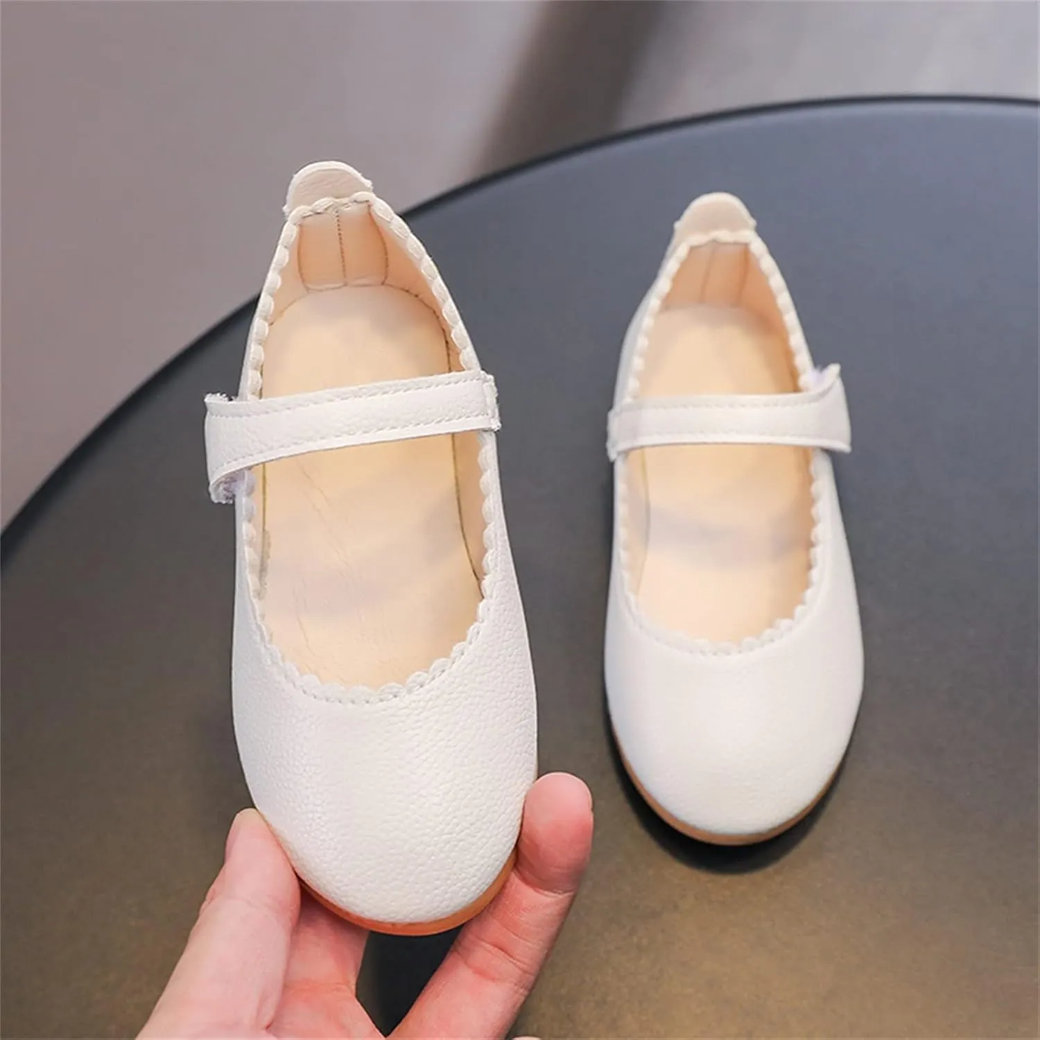 5t Rain Boots Girls Summer and Autumn Fashion Cute Girls Casual Shoes Round Toe Solid Color Flat Toddler Girls Booties