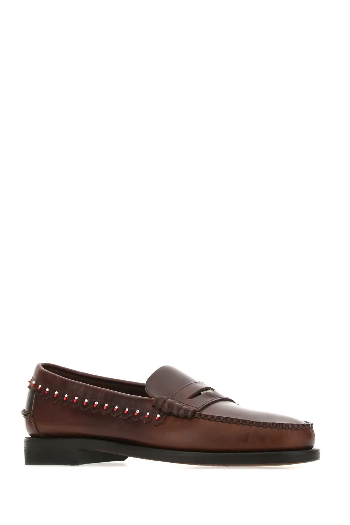 Alanui X Sebago Dan Bead Detailed Loafers