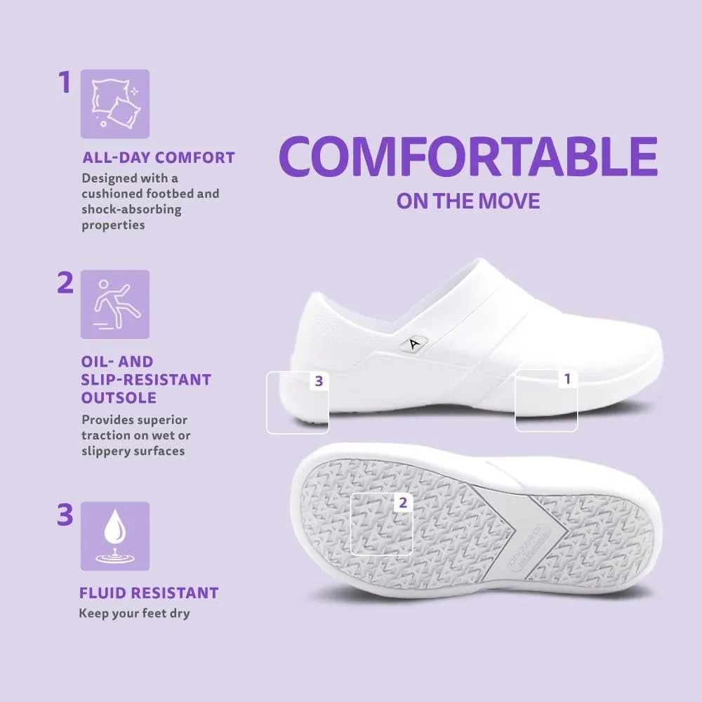 Anywear Journey Mens and Womens Clogs - Lightweight Waterproof Shoes with Superb EVA Cushioning for Gardening, Food Service, Medical Professionals