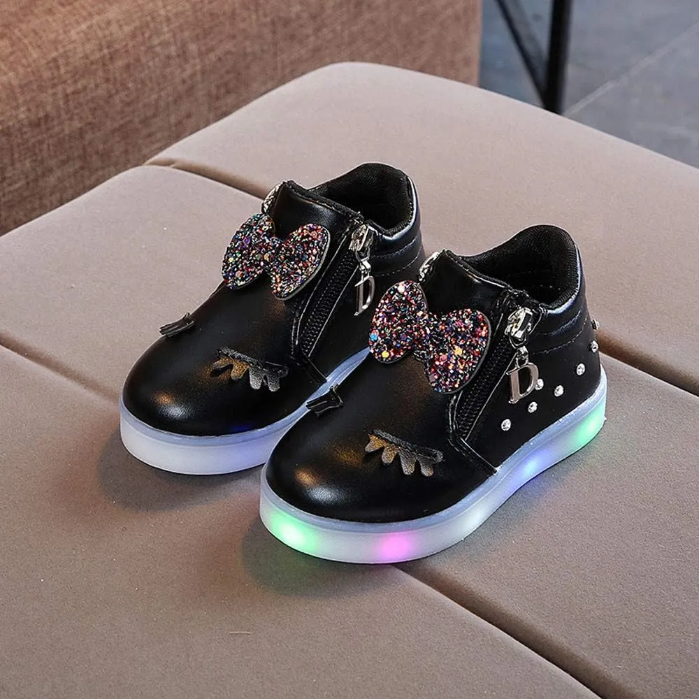 Baby Girl Shoes Size 7 LED Crystal Baby Boots Infant Sport Luminous Girls Kids Shoes First Walking Shoes for Baby Boy