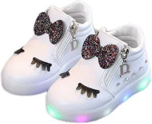 Baby Girl Shoes Size 7 LED Crystal Baby Boots Infant Sport Luminous Girls Kids Shoes First Walking Shoes for Baby Boy