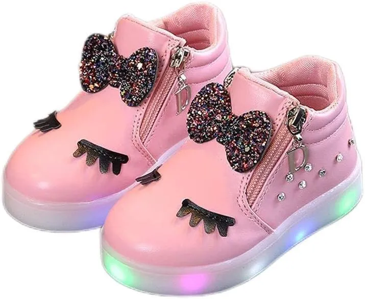 Baby Girl Shoes Size 7 LED Crystal Baby Boots Infant Sport Luminous Girls Kids Shoes First Walking Shoes for Baby Boy