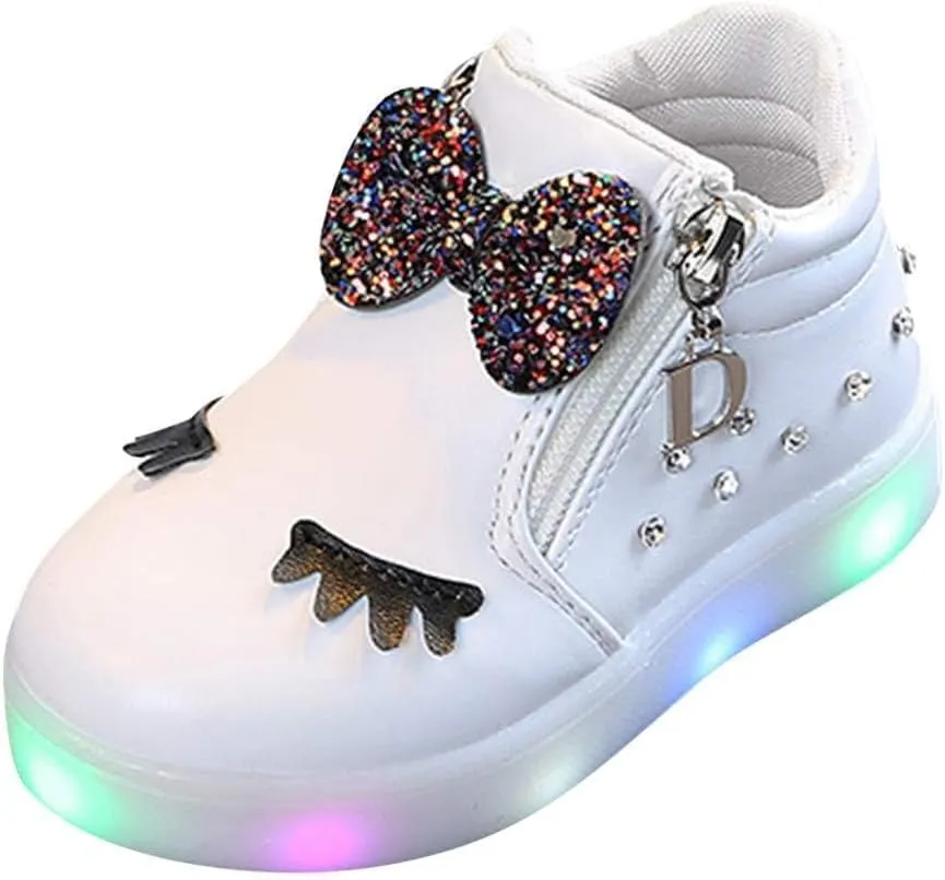 Baby Girl Shoes Size 7 LED Crystal Baby Boots Infant Sport Luminous Girls Kids Shoes First Walking Shoes for Baby Boy
