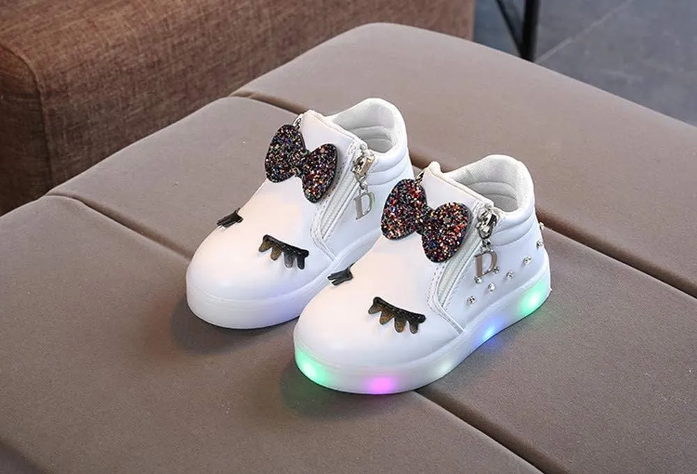 Baby Girl Shoes Size 7 LED Crystal Baby Boots Infant Sport Luminous Girls Kids Shoes First Walking Shoes for Baby Boy