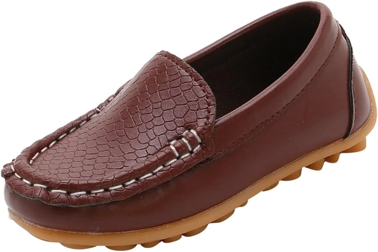 Baby Infant Girls Loafer Flat Slip-On Comfort Dress Shoes Toddler Kids Boys Suede Leather Church xford Shoes