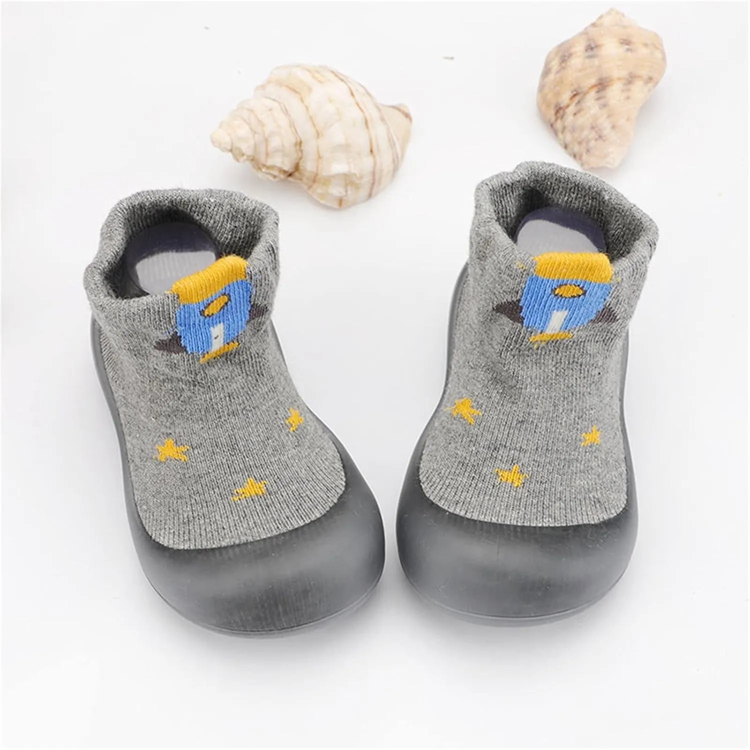 Baby Sock Shoes,Toddler Infant First Walkers Elastic Cartoon Soft Casual Socks Shoes Indoor Baby Shoes