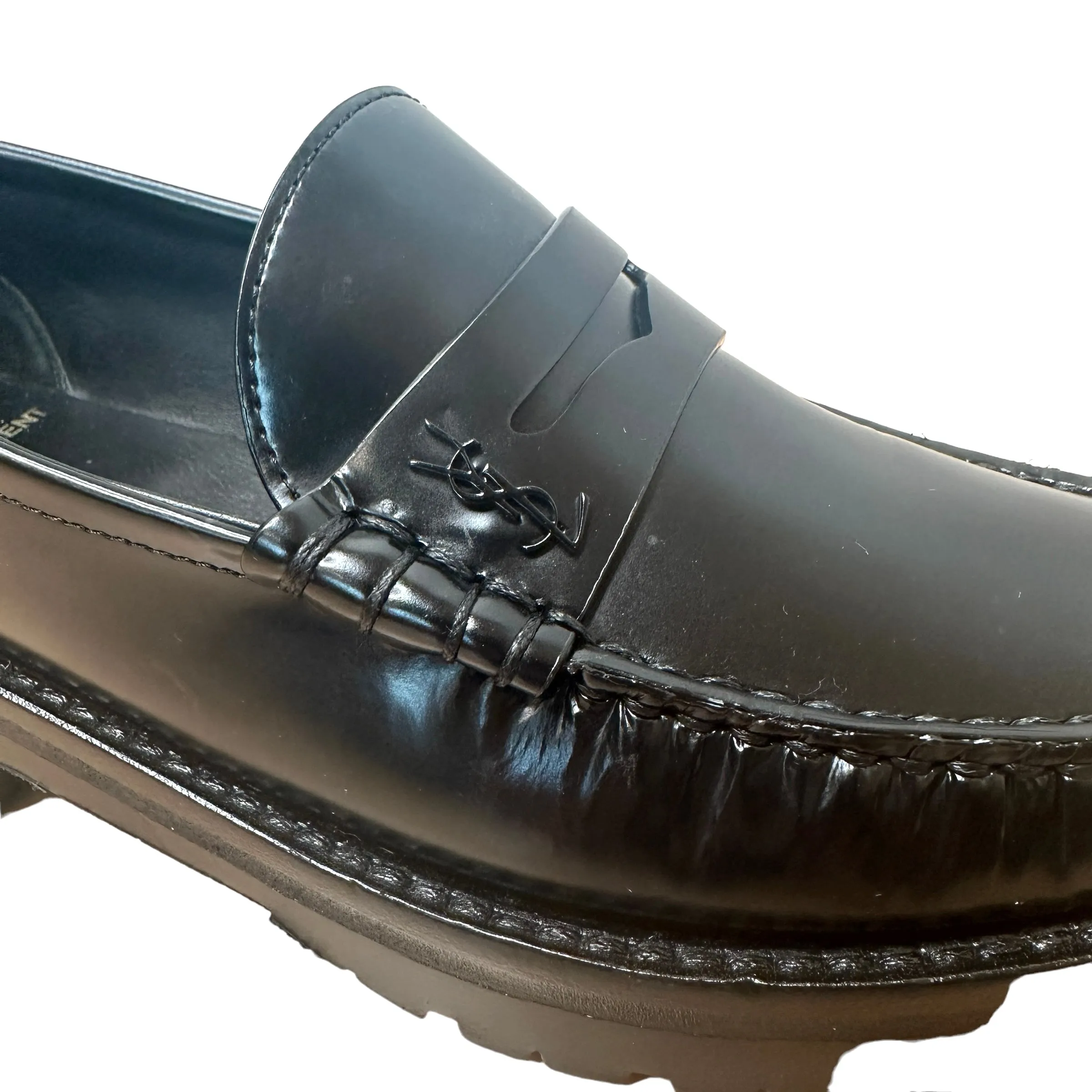 Black Logo Loafers - 7