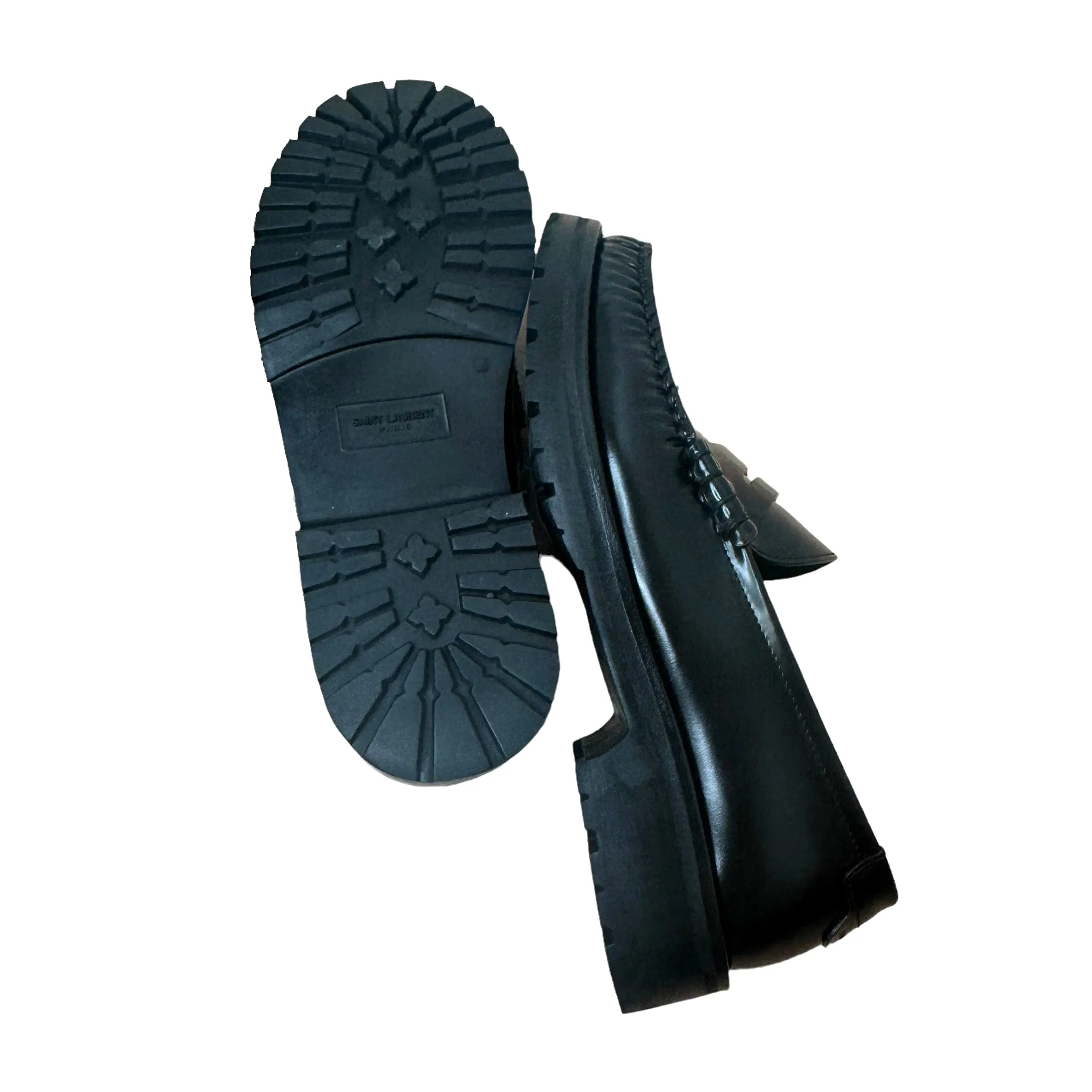 Black Logo Loafers - 7