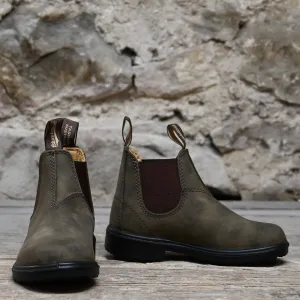 Blundstone Youth  Slip On In Rustic Brown
