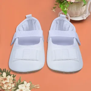 Bow Premium Girls Anti-Slip Ballerina Shoes - White