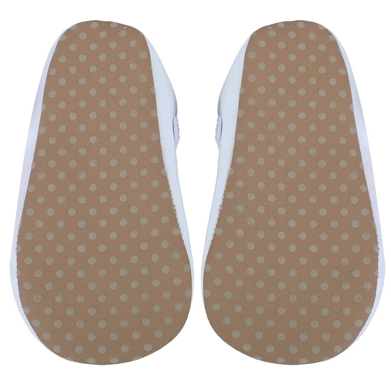 Bow Premium Girls Anti-Slip Ballerina Shoes - White