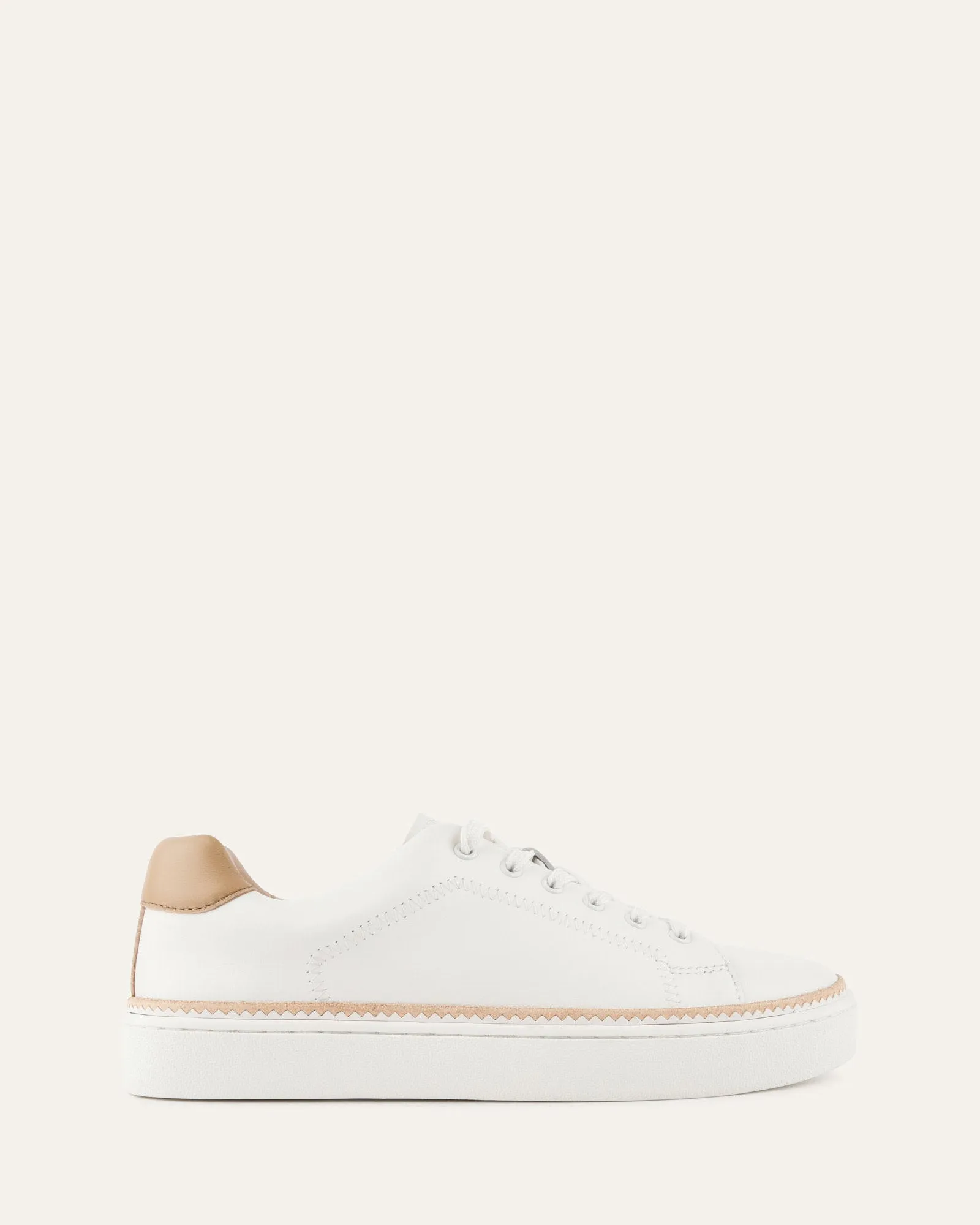 BRINLEY SNEAKERS WHITE LEATHER