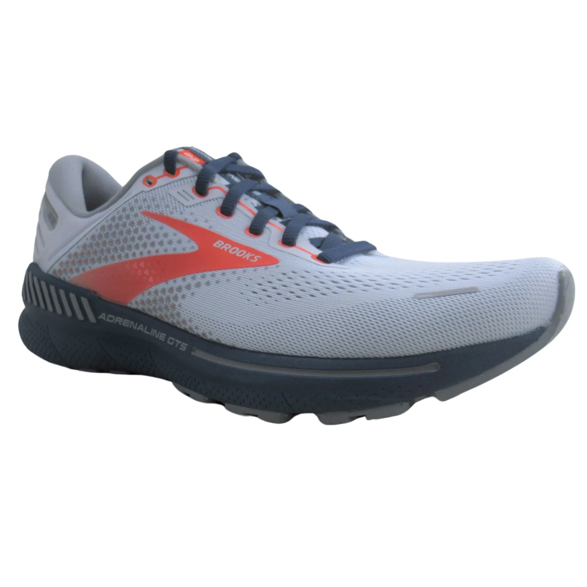 Brooks Men's 110366 004 Adrenaline GTS 22 Artic/Red/Titan Cushion Support Running  Shoes