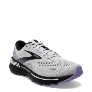 Brooks Women's Adrenaline GTS 23 Sneaker in Grey/Black/Purple