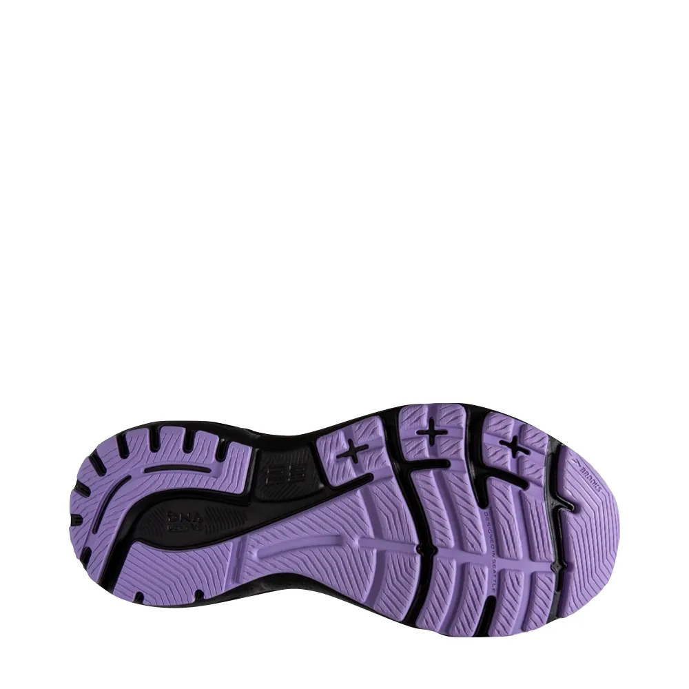 Brooks Women's Adrenaline GTS 23 Sneaker in Grey/Black/Purple