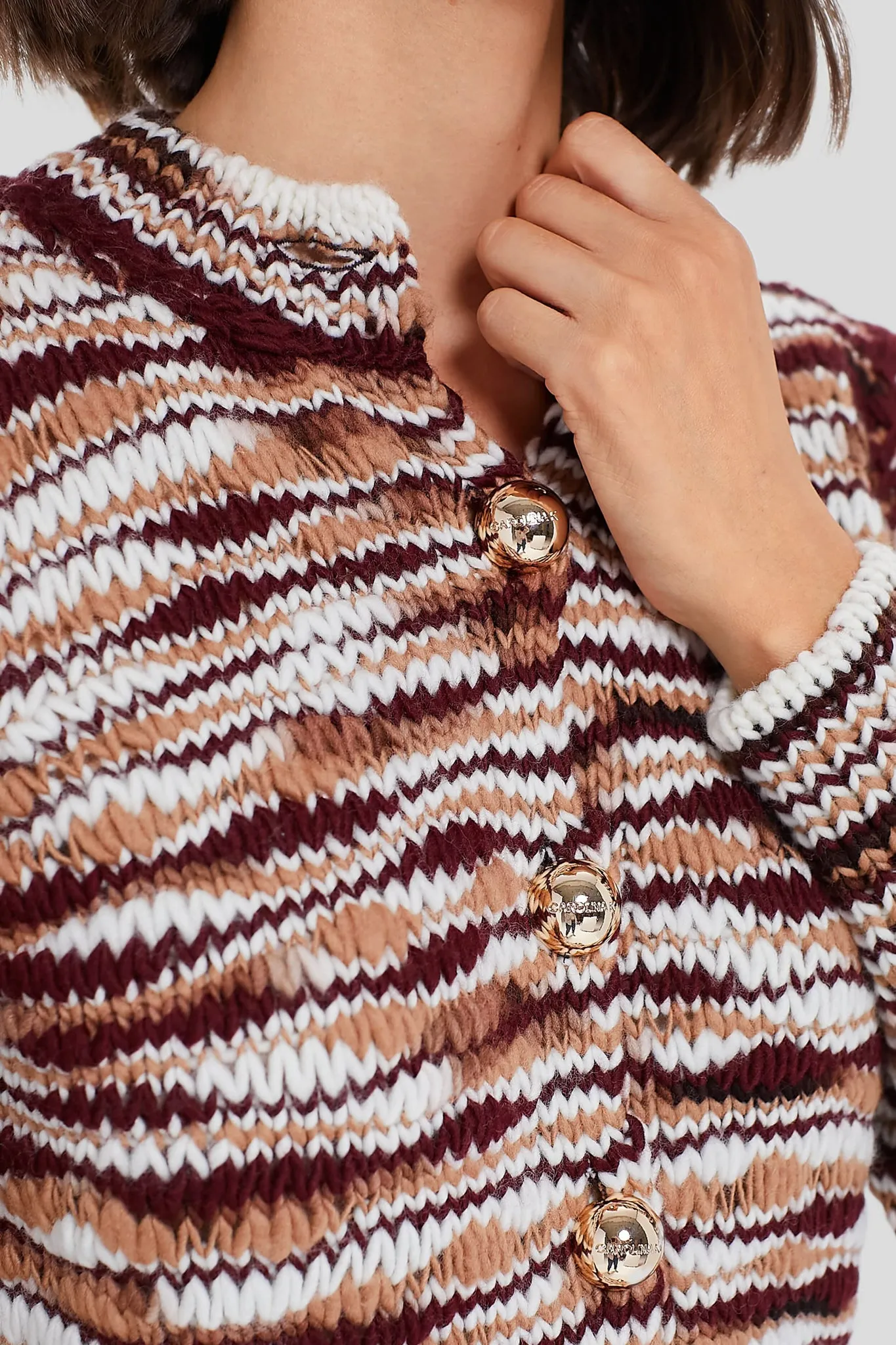 Brown Multi Yasmine Cardigan