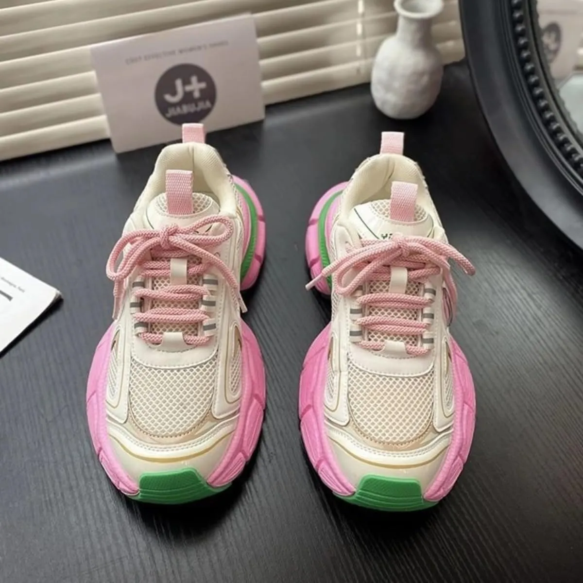 Chunky Sneakers for Women Fashion Y2k Casual Platform Thick Sole Dad Shoes