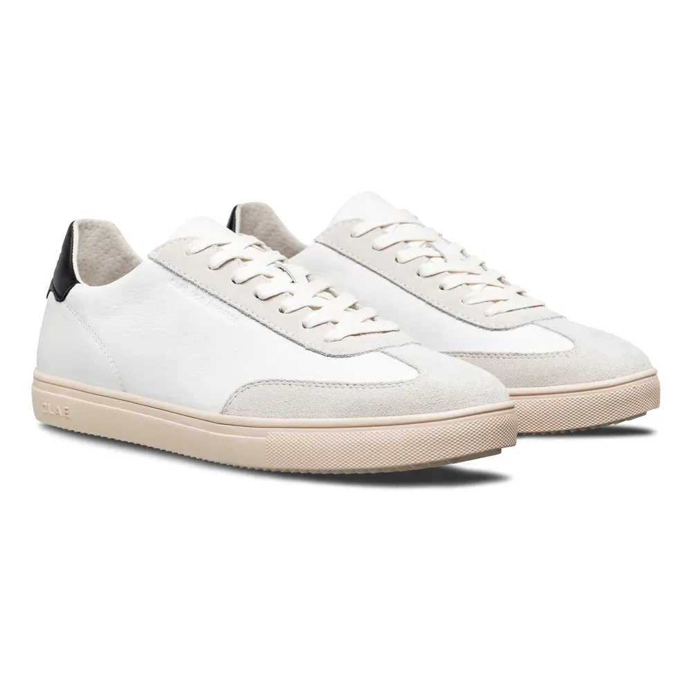 CLAE DEANE UNISEX SNEAKERS - WHITE LEATHER BLACK
