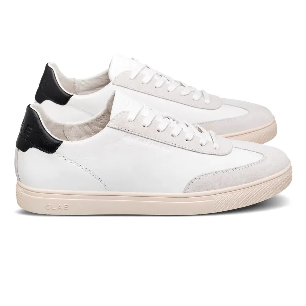 CLAE DEANE UNISEX SNEAKERS - WHITE LEATHER BLACK