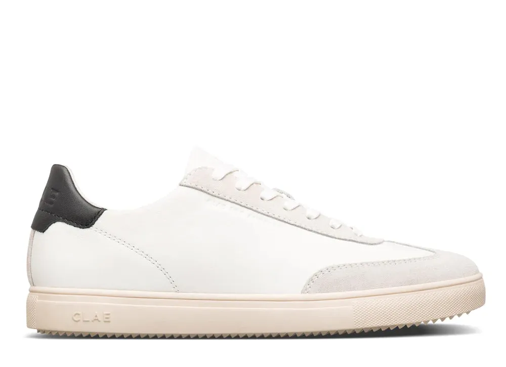 CLAE DEANE UNISEX SNEAKERS - WHITE LEATHER BLACK