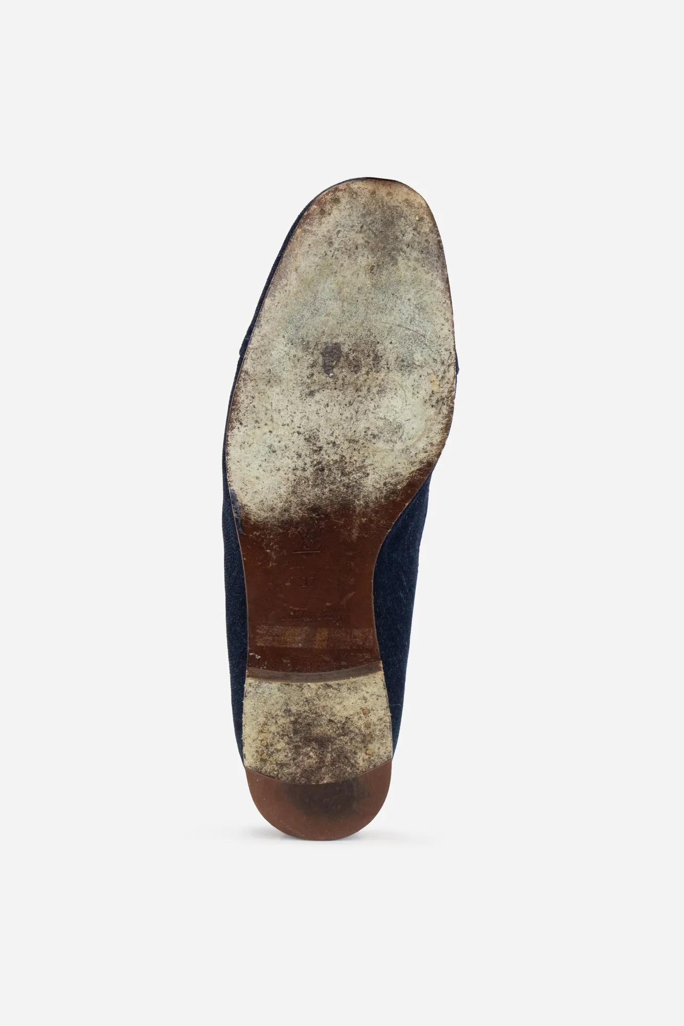 Denim Loafers W/ Tassels