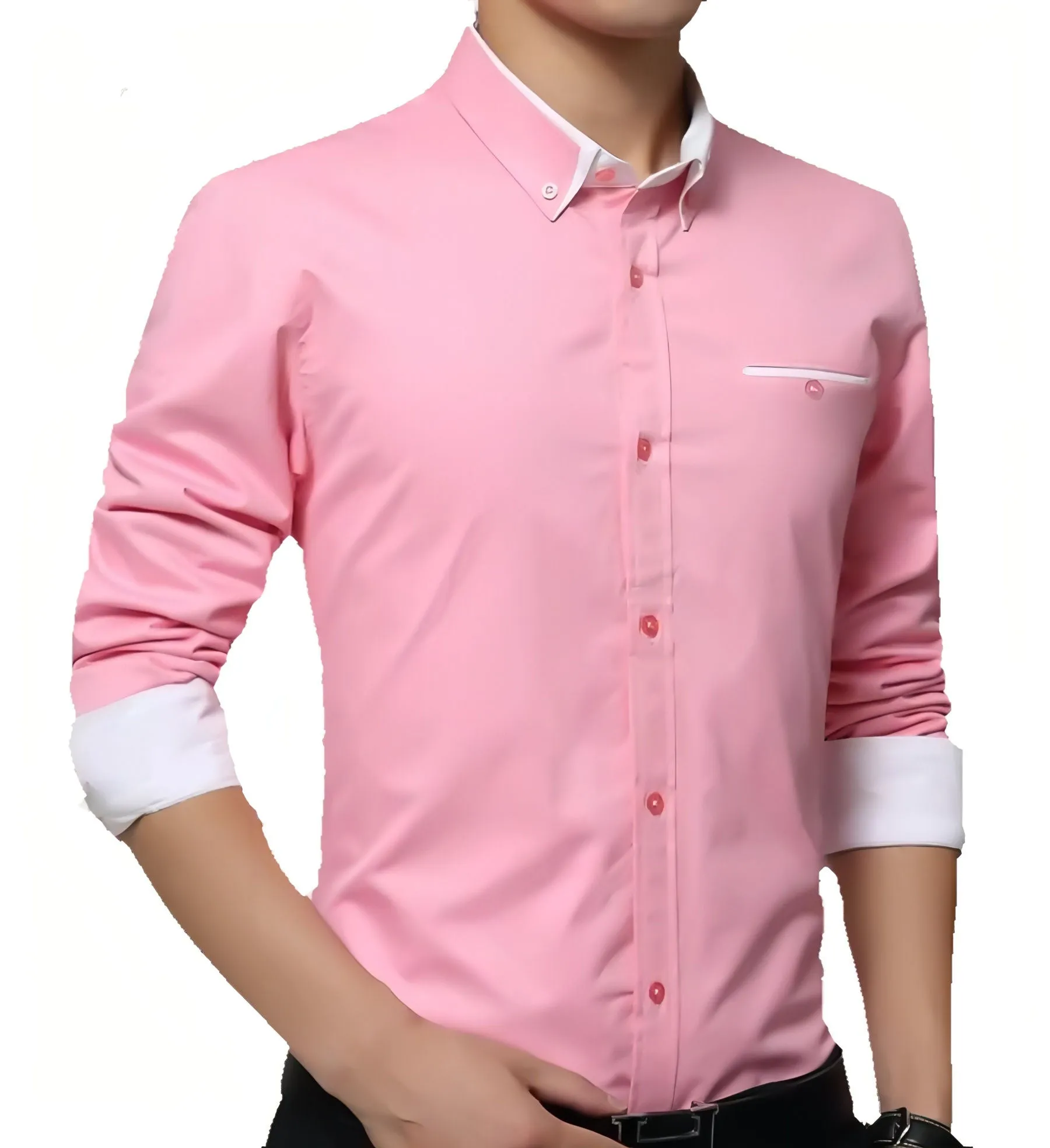 Designer Pink Men's Shirt