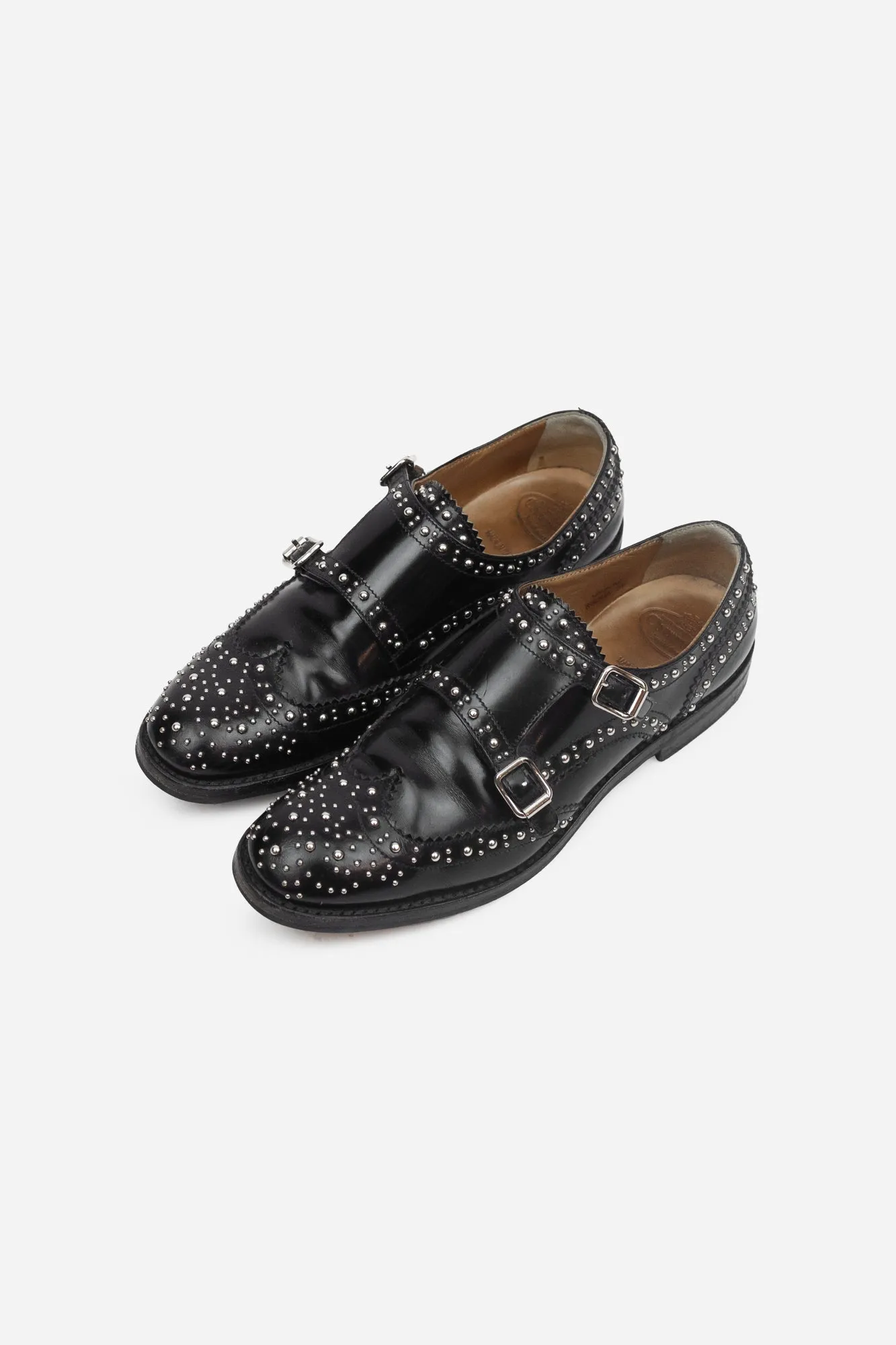 Double Monk Lana Studded Loafers