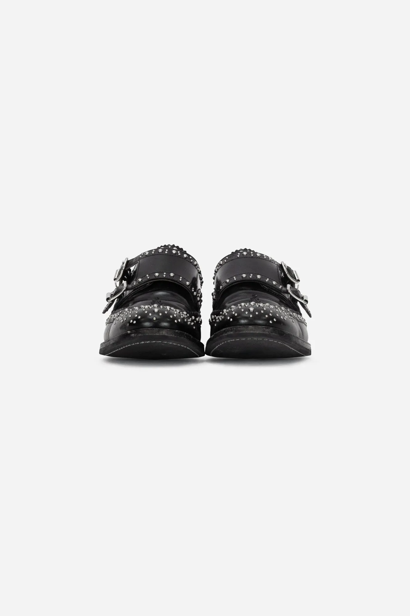 Double Monk Lana Studded Loafers