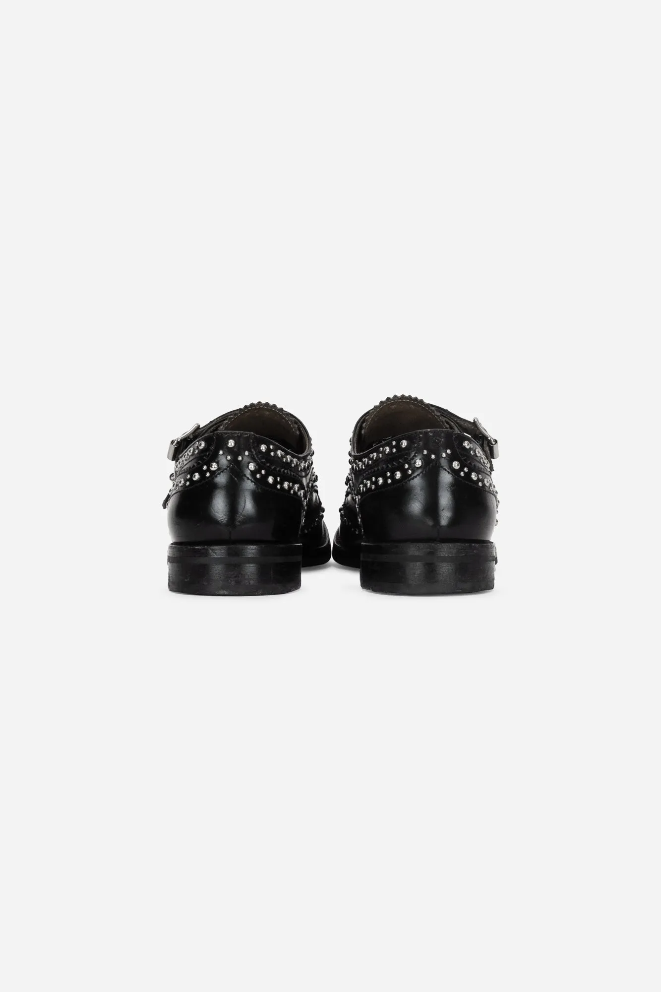 Double Monk Lana Studded Loafers