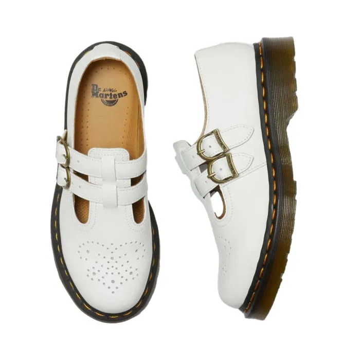 Dr Martens 8065 2 Strap Mary Jane  Shoe White
