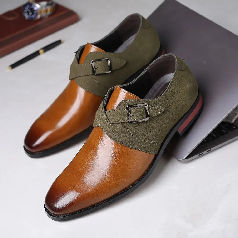Elite Suede Double Buckle Loafers