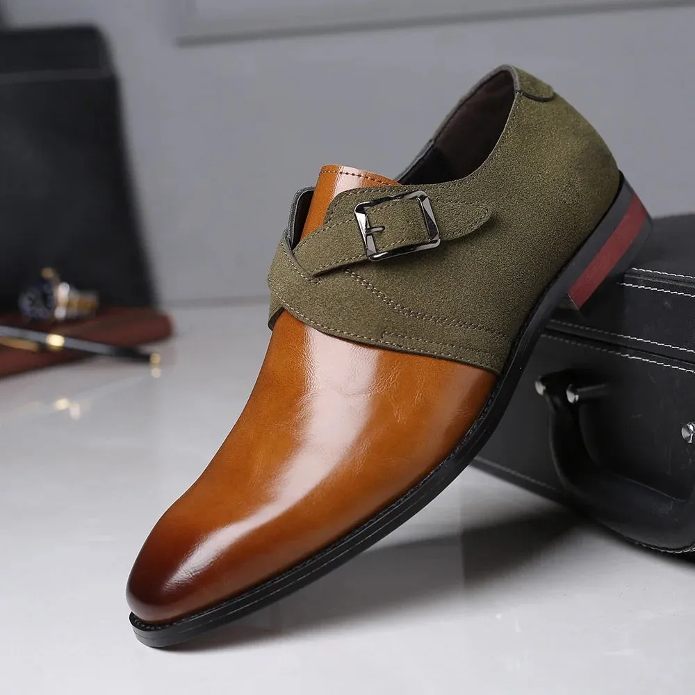 Elite Suede Double Buckle Loafers