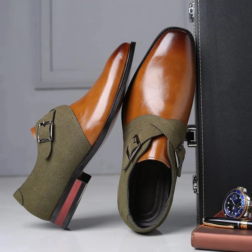 Elite Suede Double Buckle Loafers