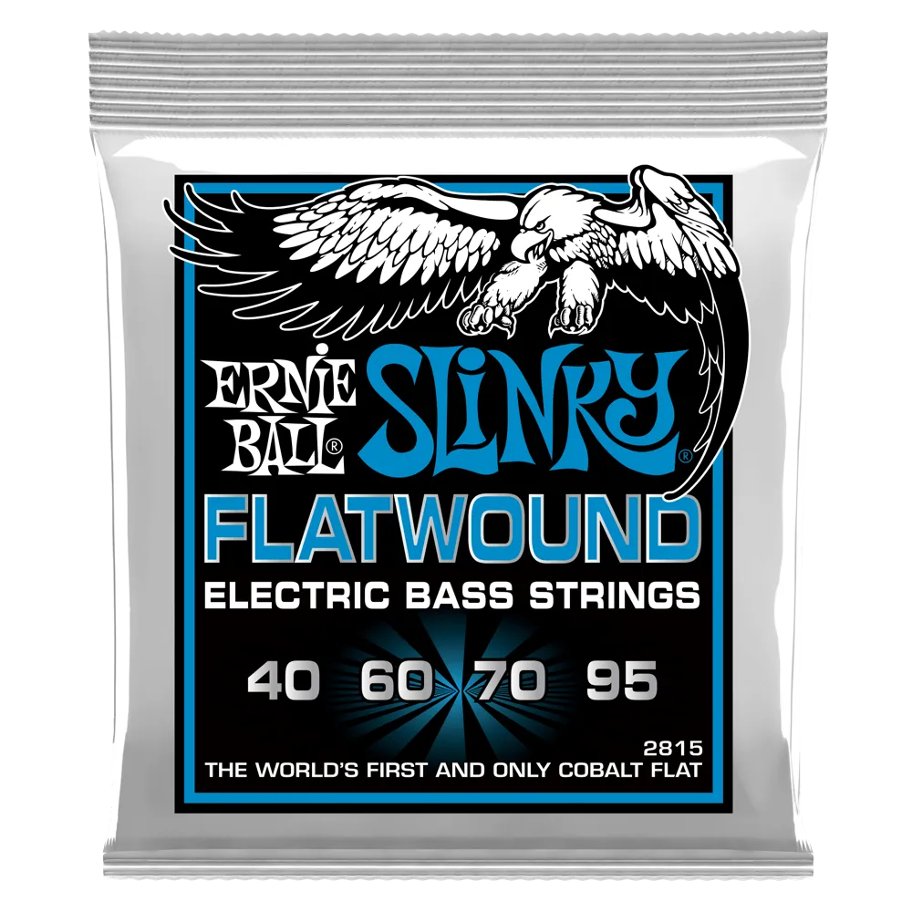 Ernie Ball 2815EB Extra Slinky Flatwound Bass Strings 40-95