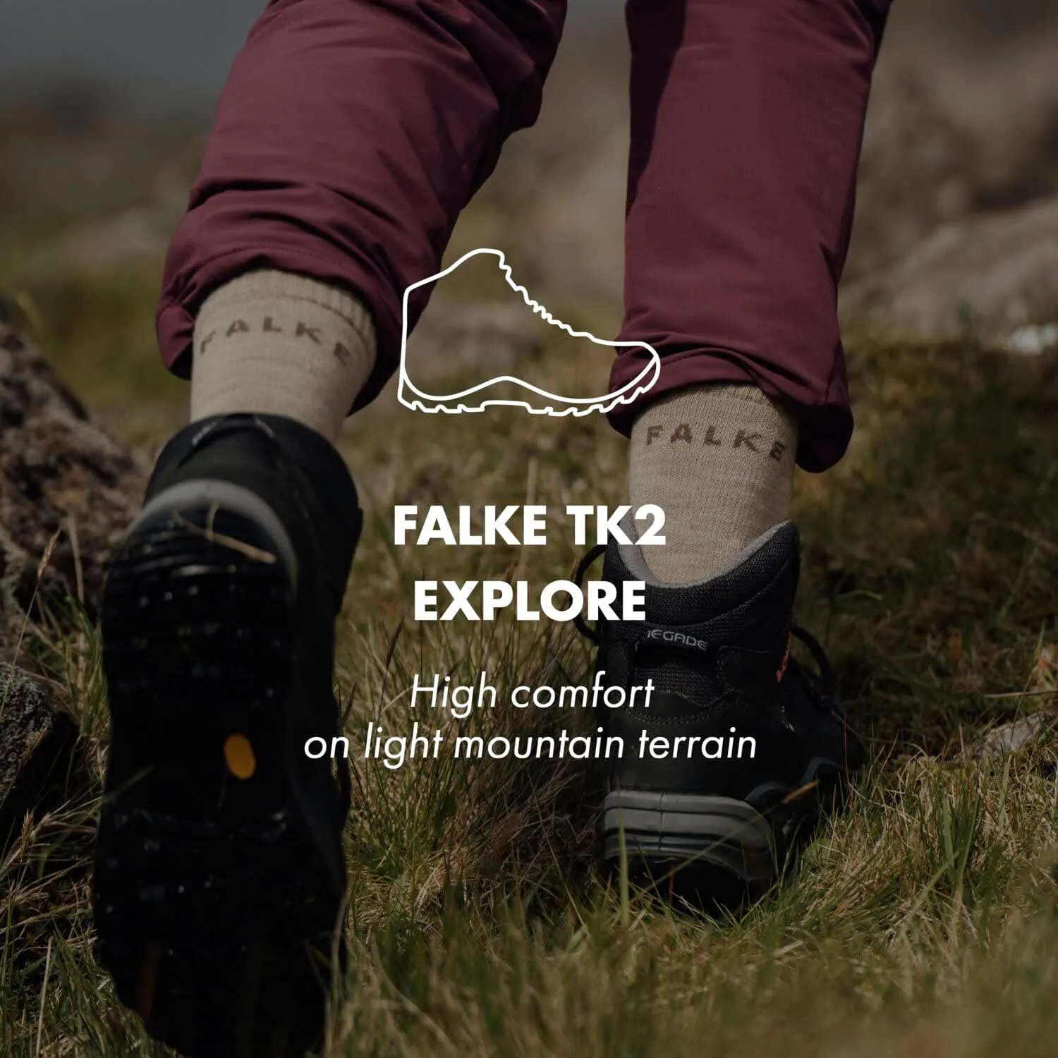 FALKE Womens Trekking 2 Cool Socks - Ruby Red