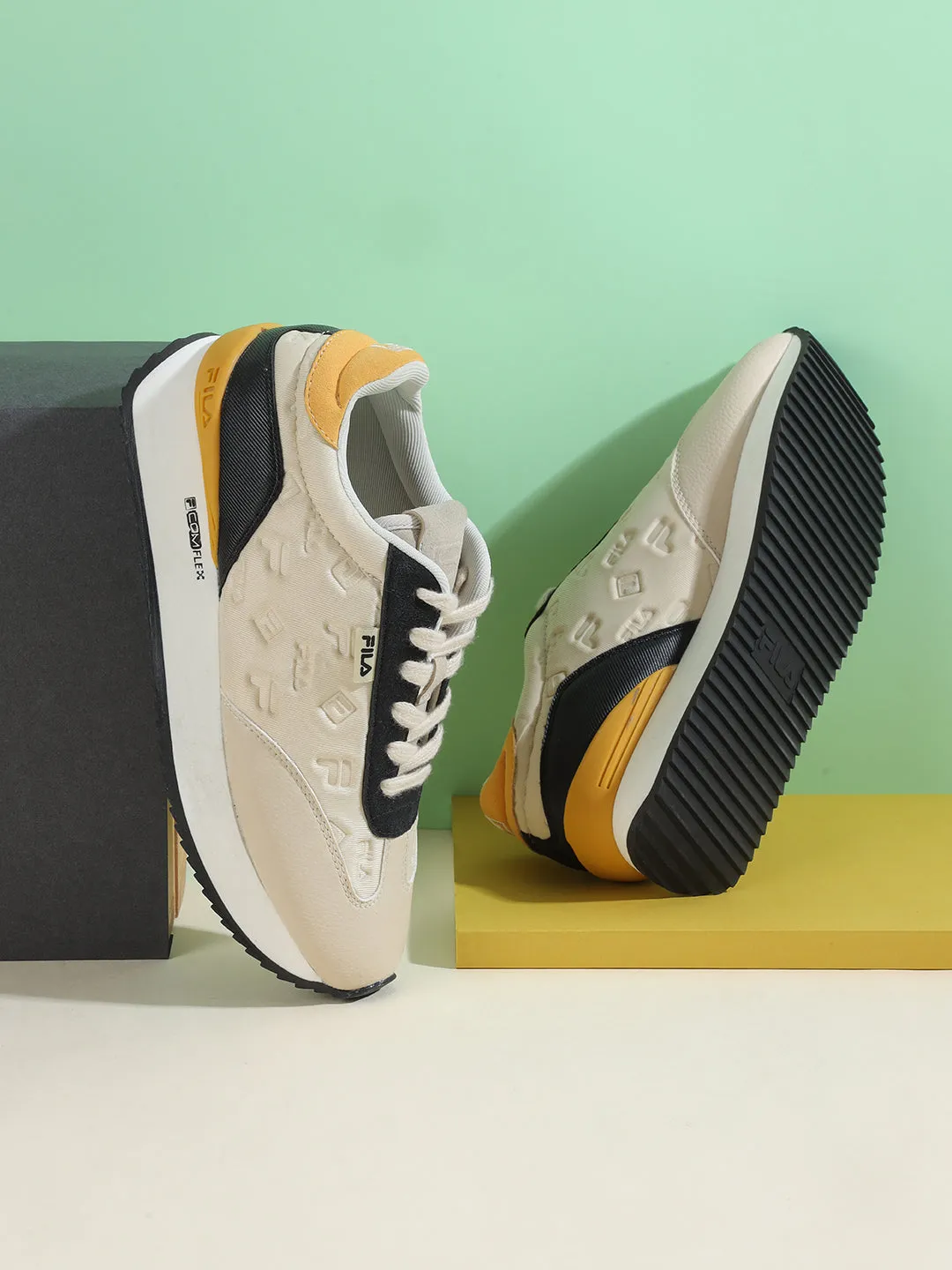 Fila Men Beige Retro-Jo Debo Shoes