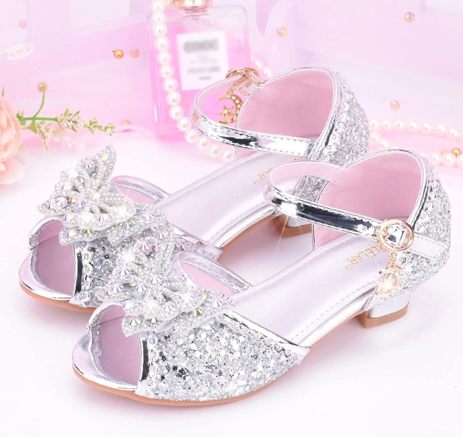 Flower Girl Shoes Dress Shoes for Girls Toddler Mary Jane Heel Ballet Flat for School Party Dress Shoes Sandals