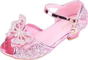 Flower Girl Shoes Dress Shoes for Girls Toddler Mary Jane Heel Ballet Flat for School Party Dress Shoes Sandals