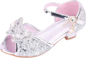 Flower Girl Shoes Dress Shoes for Girls Toddler Mary Jane Heel Ballet Flat for School Party Dress Shoes Sandals