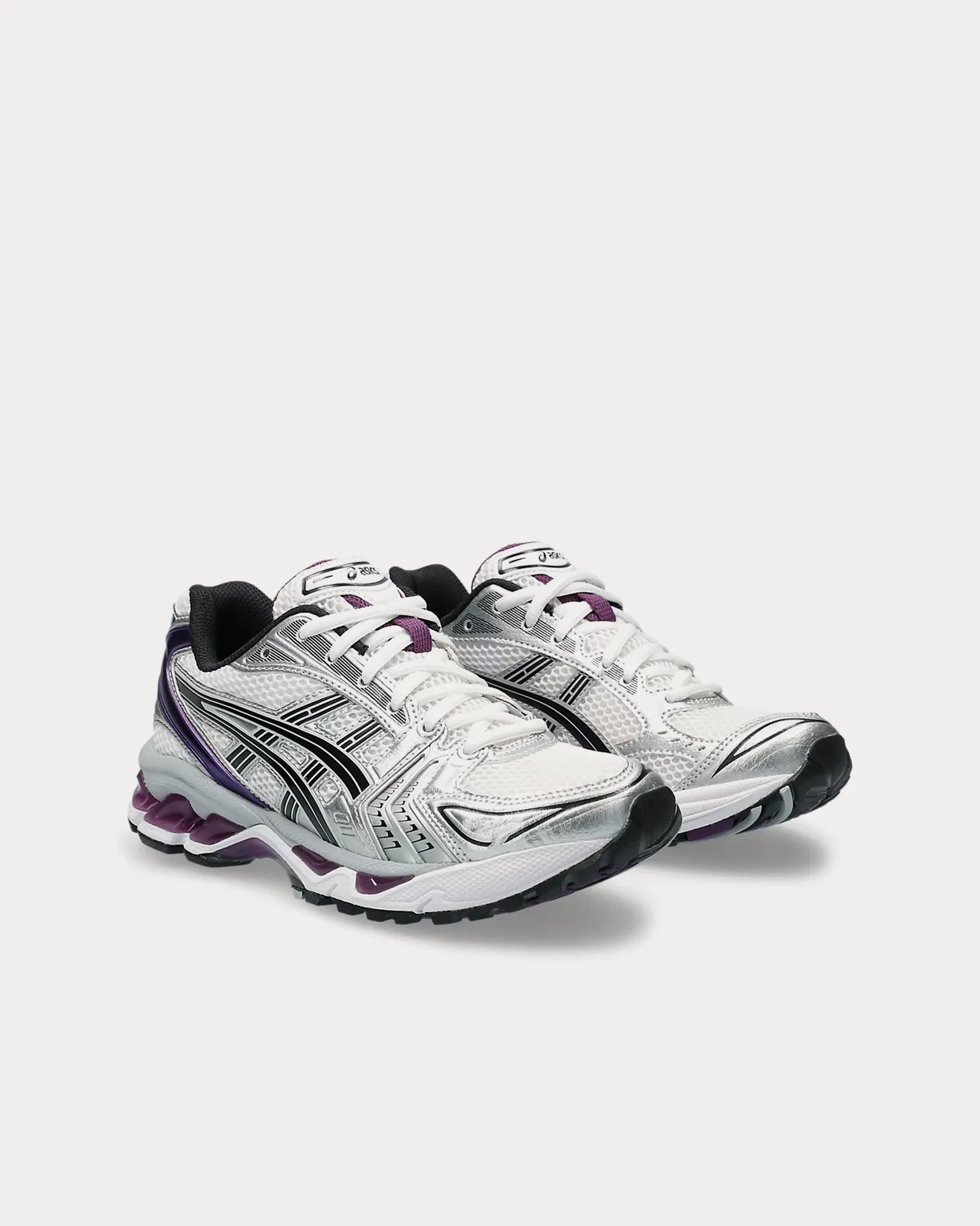 Gel-Kayano 14 White / Dark Grape Low Top Sneakers