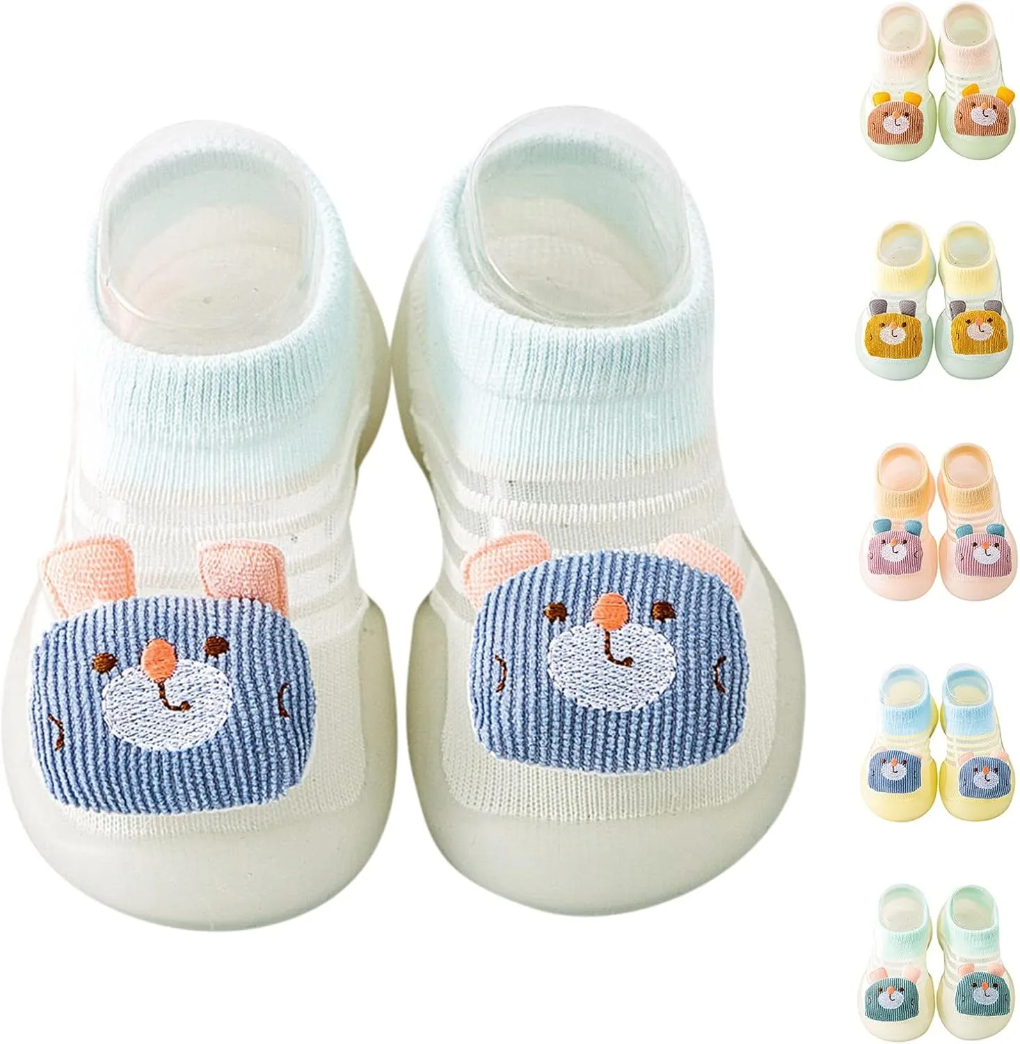 Girls Canvas Slip Summer and Autumn Comfortable Infant Toddler Shoes Cute Bear Pattern Children Boys Casual Boots Size 4