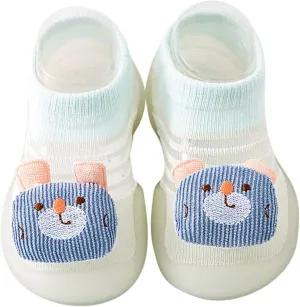 Girls Canvas Slip Summer and Autumn Comfortable Infant Toddler Shoes Cute Bear Pattern Children Boys Casual Boots Size 4