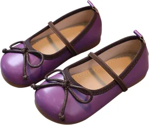 Girls Dress Shoes Flower Toddler Kids Mary Jane Ballet Flats Bow Wedding Party Communio Shoes for Toddler Girls