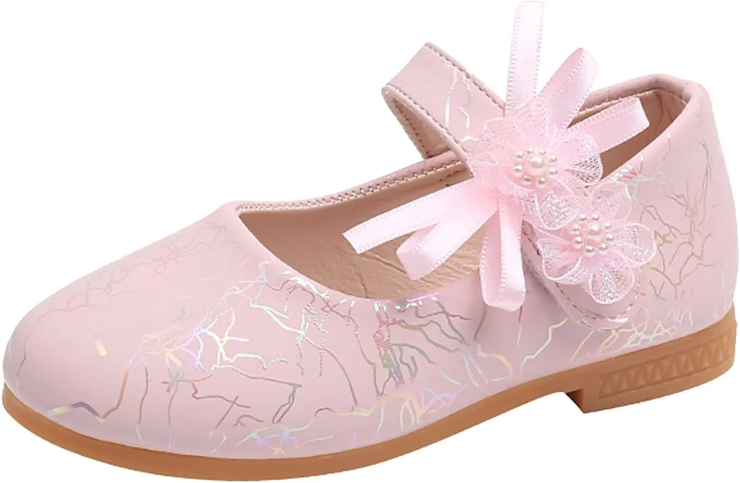 Girls Sandals Girls Summer Casual Mary Jane Dress Shoes Ballerina Flat Low Heels for School Party Wedding