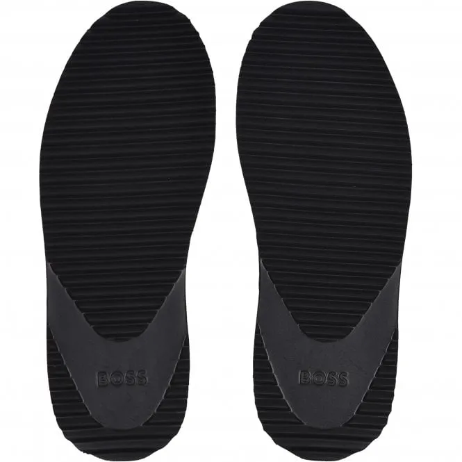 Home Slipper Loafers w/ faux fur lining, Black