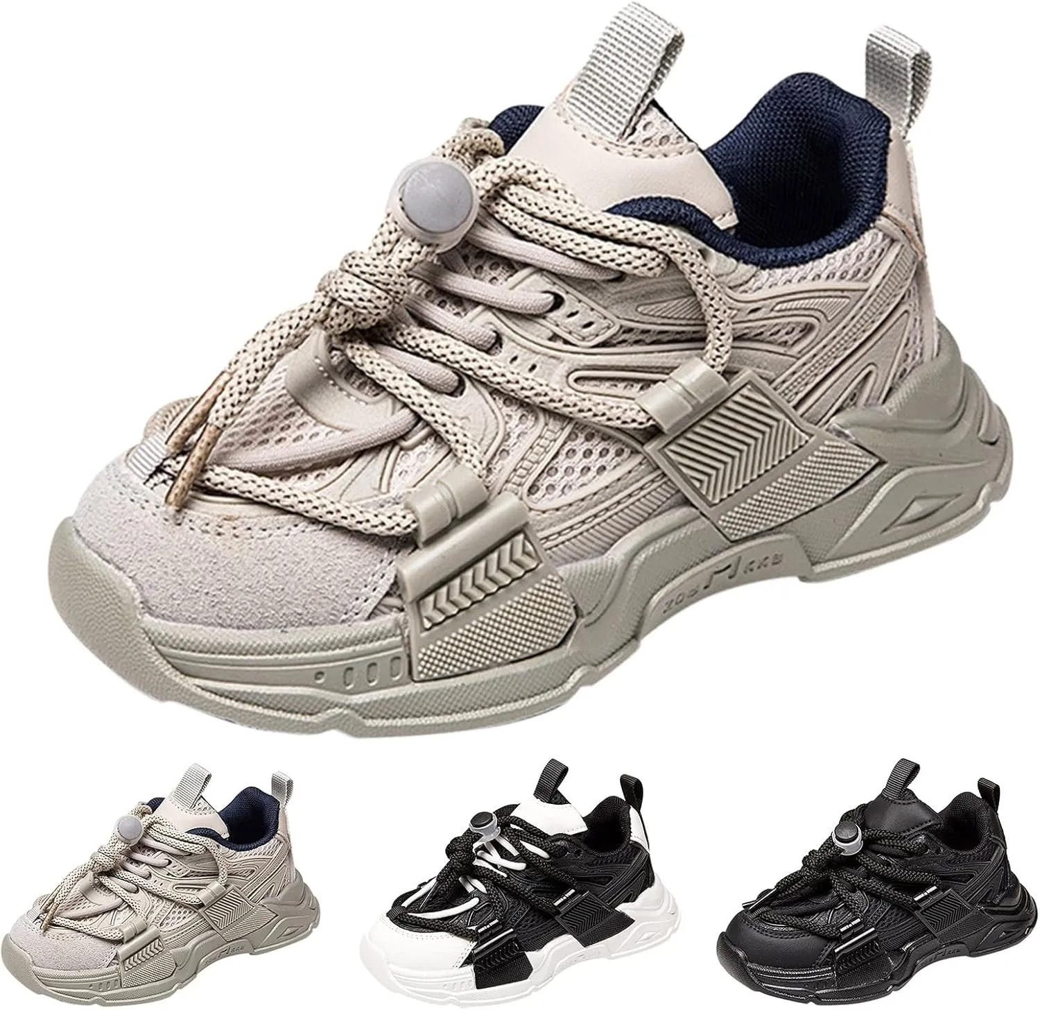 Infant Baby Shoes Fashion Children Sports Shoes Thick Soles Non Slip Breathable Solid Tied Canvas Shoes