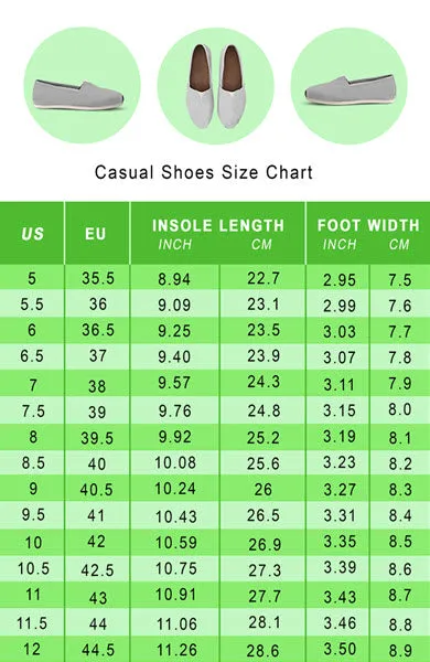 Insect Pattern Casual Shoes